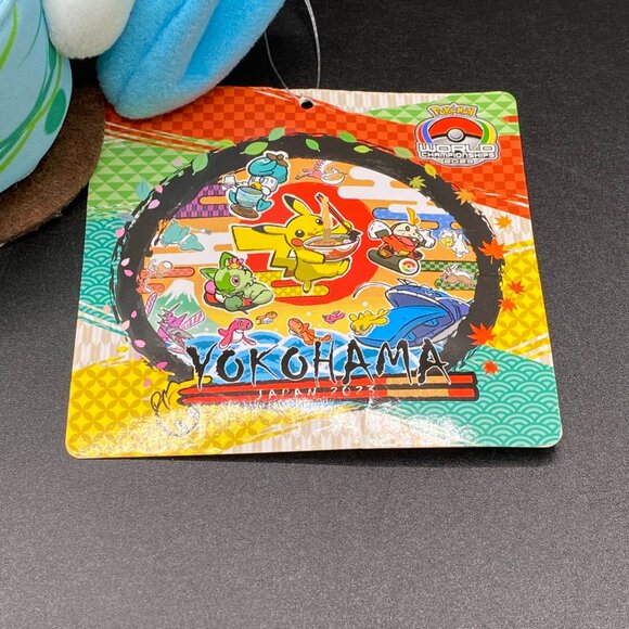 Pokemon WCS 2023 Quaxly Green Tea Plush Doll Yokohama Japan Limited Edition NWT - Picture 3 of 12